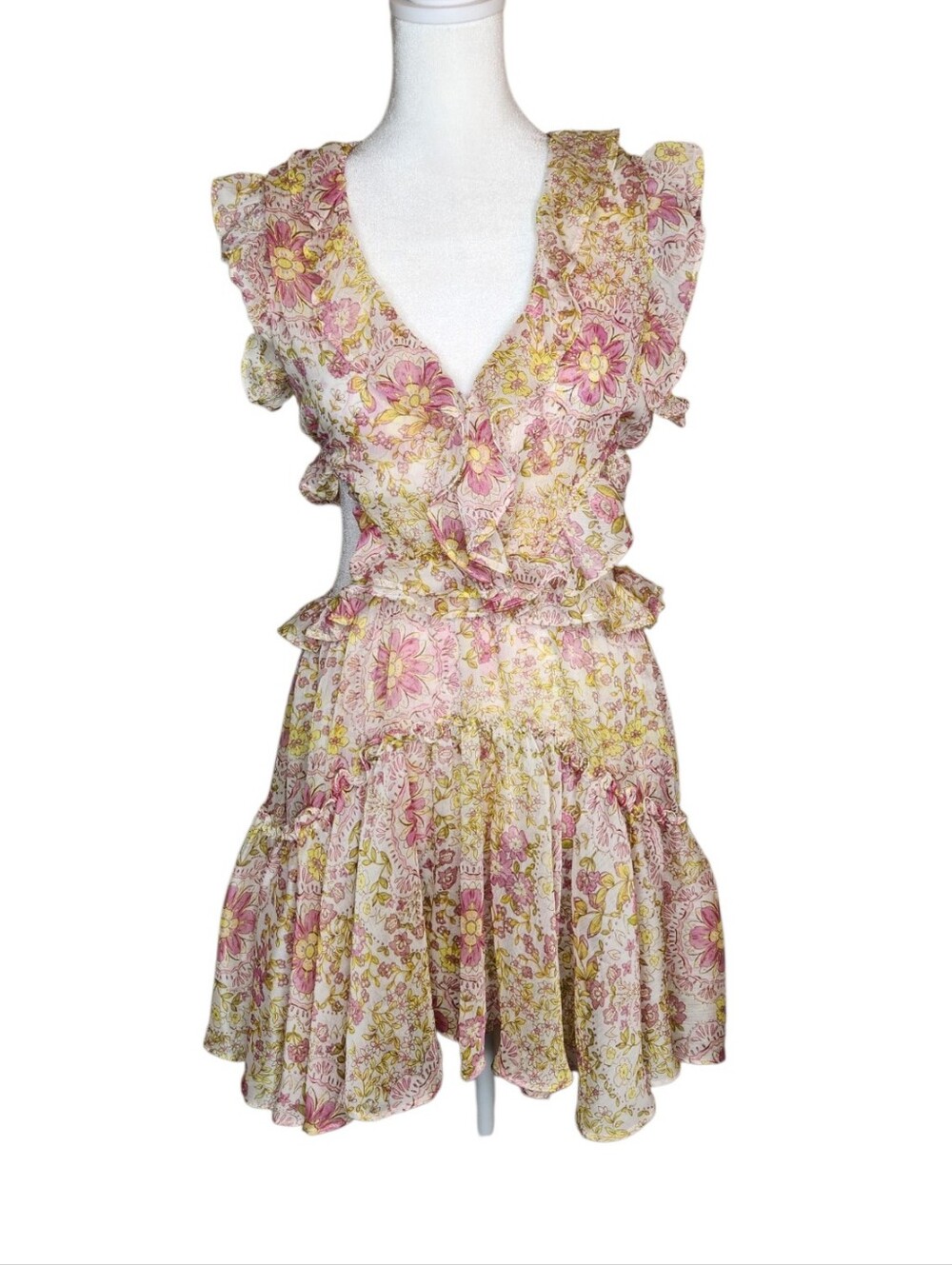 NEW Misa Los Angeles Jolie Dress in Flora Medallion Size XS